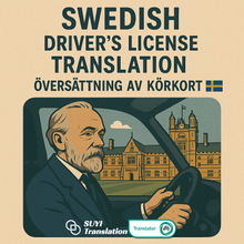 Load image into Gallery viewer, NAATI Certified Swedish → English Drive License Translation