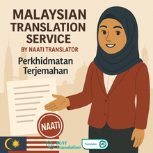 Load image into Gallery viewer, Malaysia-Australia NAATI-Certified Translation Services Perkhidmatan Terjemahan Bertauliah NAATI Malaysia-Australia