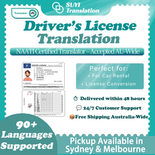Load image into Gallery viewer, Driver License Translation (By NAATI-Certified Translator)
