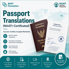 Load image into Gallery viewer, Passport Translations（NAATI-Certificated)
