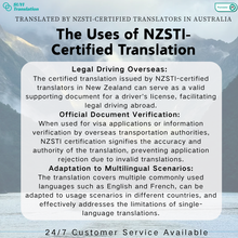 이미지를 갤러리 뷰어에 로드 , 🇳🇿 NZSTI 인증 뉴질랜드 운전면허증 번역

