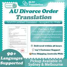 Charger l'image dans la galerie, Traduction de certificat de divorce (certifiée NAATI)

